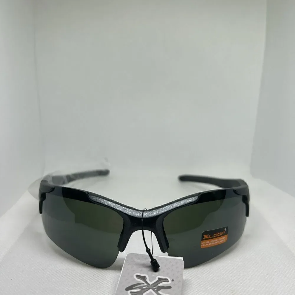 X-Loop Semi Rimless Wrap Sunglasses